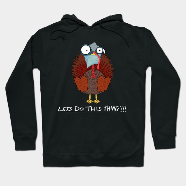 Christmas Turkey Hoodie by Clarescreations.uk